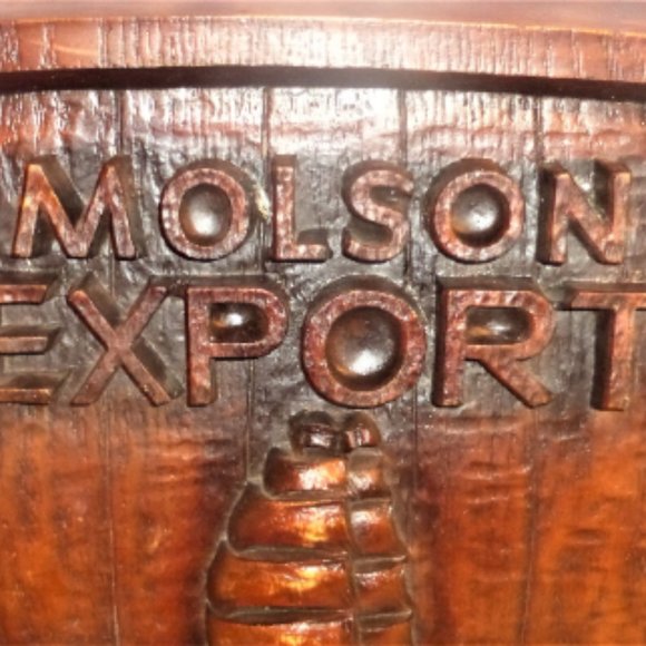 Vintage MOLSON EXPORT SIGN Bar Sign Beer Sign Beer Advertising Man Cave Barware - Picture 5 of 6